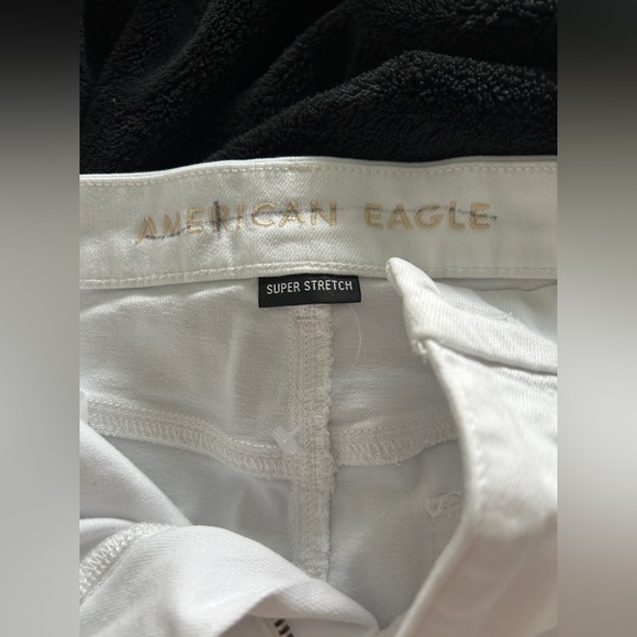 White Distressed Womens Curvy High Rise Shorts - Picture 3 of 5